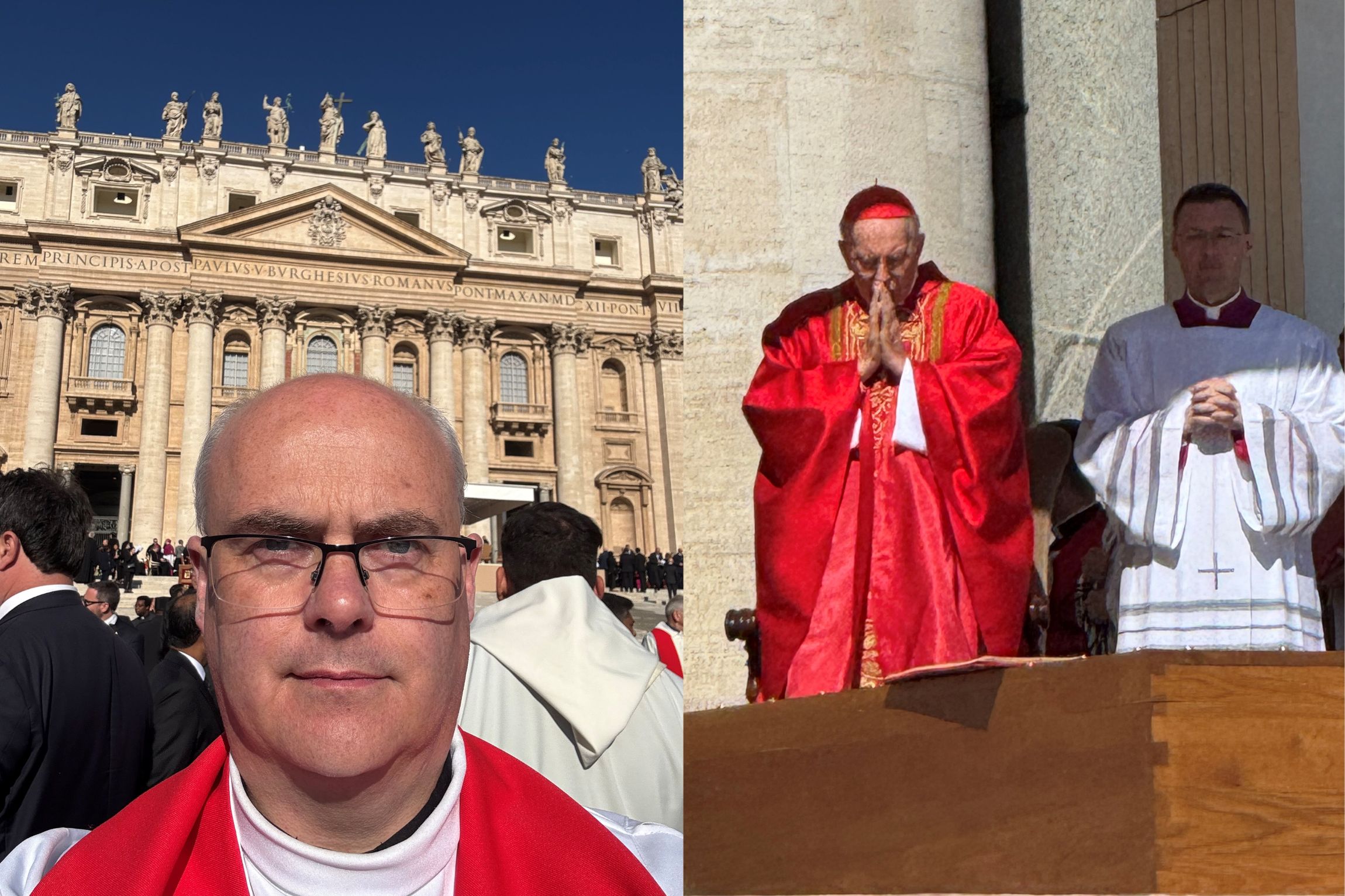 Very Rev Michael Toomey on Pope Francis at the funeral in Rome Joe Walsh Tours (1)