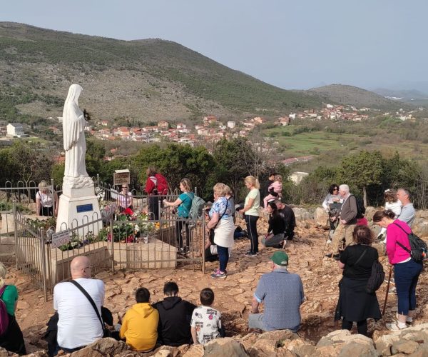 Apparition Hill pilgrimage to Medjugorje Joe Walsh Tours pilgrimages